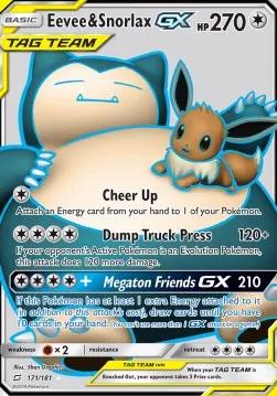 Eevee & Snorlax GX (TEU 171)