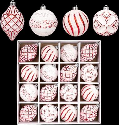 Shatterproof Christmas Ball Ornaments Set