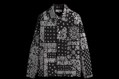 Kith Flocked Deconstructed Bandana Coaches Jacket US L 