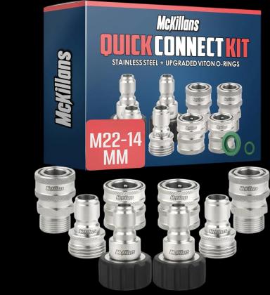 McKillans® M22-14mm Pressure Washer Quick Connect Kit