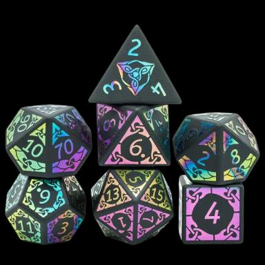 Obsidian Rainbow Dice Set