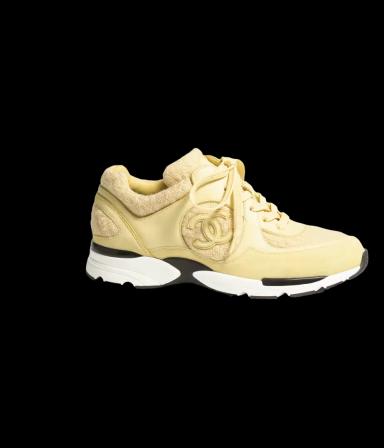 Chanel Light Yellow Sneakers