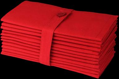 COTTON CRAFT Christmas Red Napkins