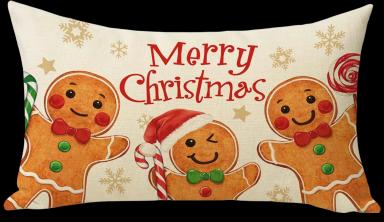 Merry Christmas Rectangle Pillow Cover