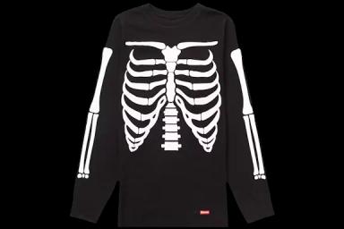 Supreme Hanes Bones Thermal Crew Black US M