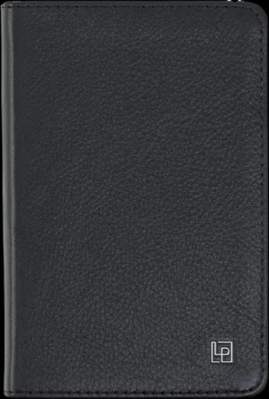 Classic Leather Notebook Journal, Softcover, Tuxedo Black