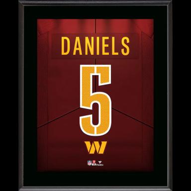 Jayden Daniels Washington Commanders Fanatics Authentic 10.5" x 13" Jersey Number Sublimated Player Plaque