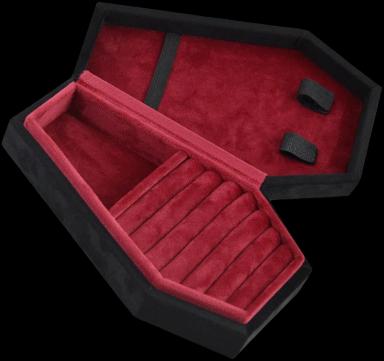 Coffin Shaped Jewelry Box Organizer