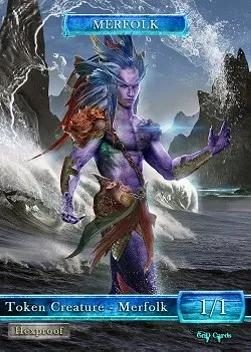 Merfolk Token (Blue 1/1 Hexproof) (V.2)