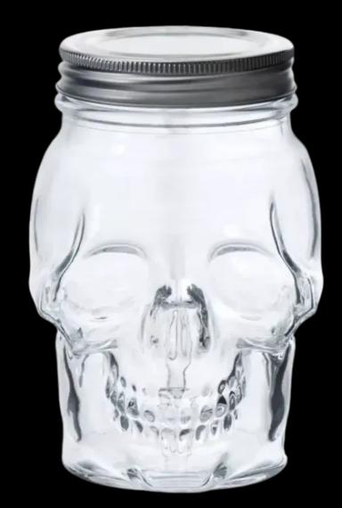 Skull Mason Jar with Lid