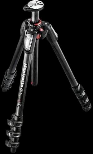 Manfrotto MT055CXPRO4 055 Carbon Fiber 4-Section Tripod with Horizontal Column (Black)