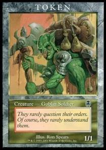 Goblin Soldier Token (Red and White 1/1)