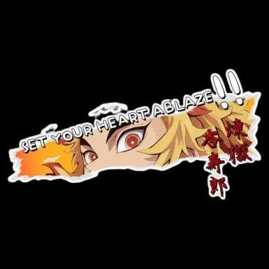 Quote Rengoku - Demon Slayer Sticker