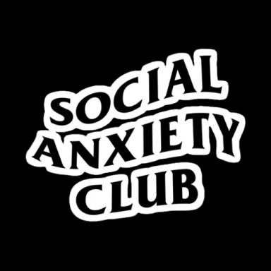 Social Anxiety Club Sticker