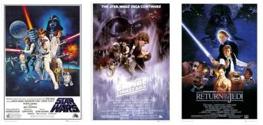 Set Of 3 - Star Wars Original Classics Movie 24x36 Poster