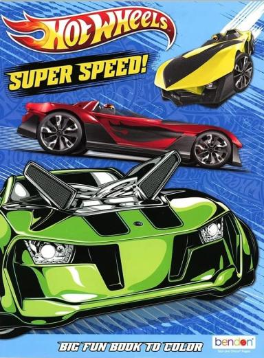 Hot Wheels Super Speed Coloring Book