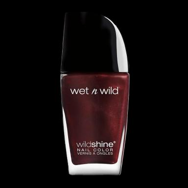 wet n wild Wild Shine Nail Polish, Red Burgundy Frost