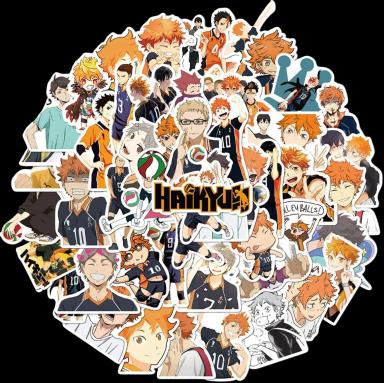 Haikyuu Sticker Pack of 50 Stickers