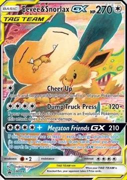 Eevee & Snorlax GX (SM 169)