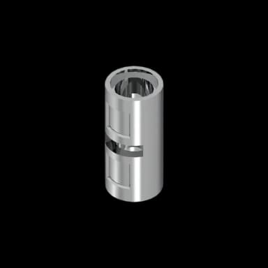 CaDA Electroplating silver Pin Connector Round 2M with Slot | JH3021