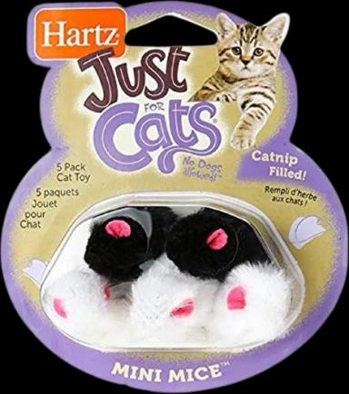 Hartz Mini Mice Cat Toy (5 Pack)