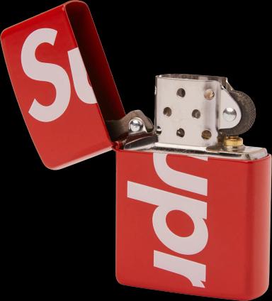 Supreme Logo Zippo Red