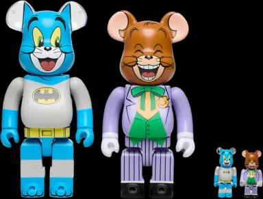 Bearbrick x Tom As Batman & Jerry As The Joker 100% & 400% Set