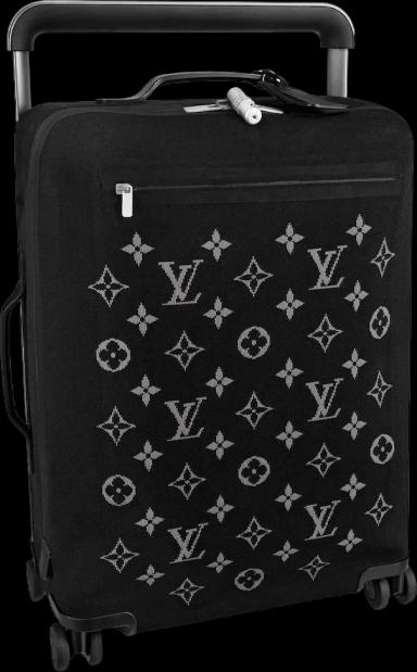 Louis Vuitton Horizon Suitcase Soft Jacquard 55 Black