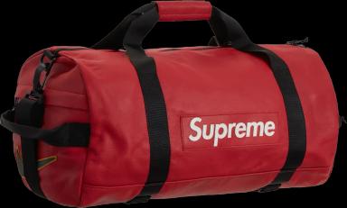 Supreme Nike Leather Duffle Bag Red