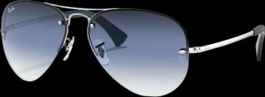 Ray-Ban RB3449 Sunglasses Polished Silver/Grey (RB3449)