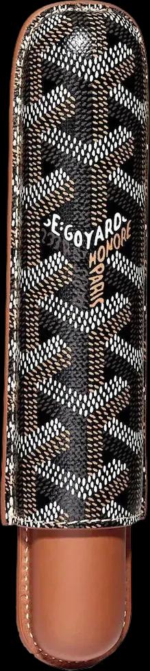 Goyard Churchill Single Cigar Case Black/Tan