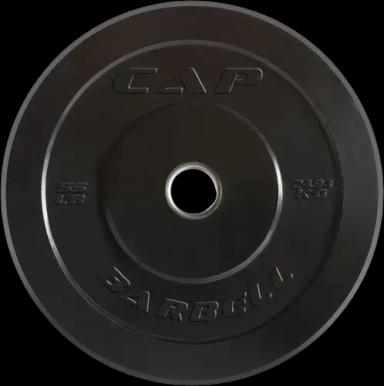 CAP Barbell Rubber Olympic Bumper Plate - 55lbs - Single