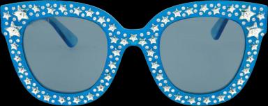 Gucci Cat Eye-Frame Acetate Sunglasses Light Blue