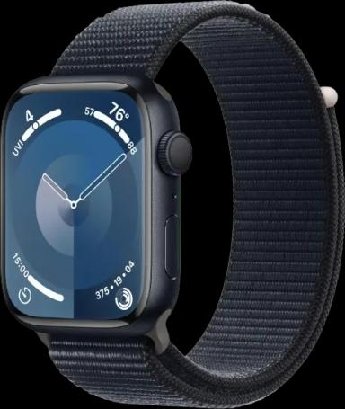 Apple Watch Series 9 [GPS 45mm] Smartwatch, Midnight Aluminum Case