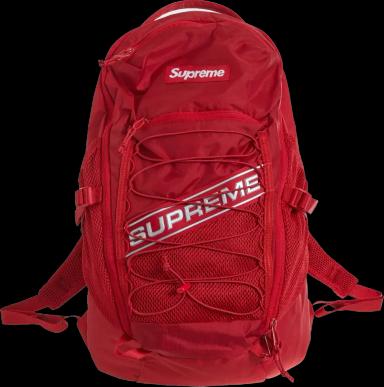 Supreme Logo Backpack Red