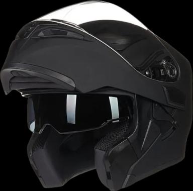 ILM Motorcycle Dual Visor Flip up Modular Full Face Helmet