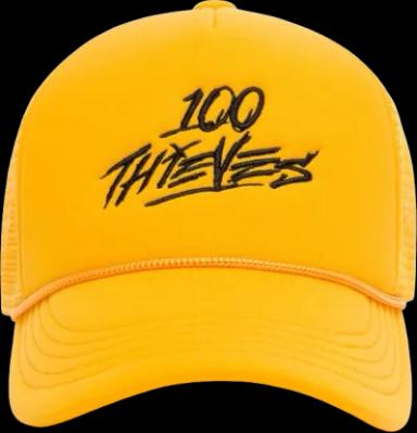 100 Thieves Foundations SS'24 Trucker Hat - Gold