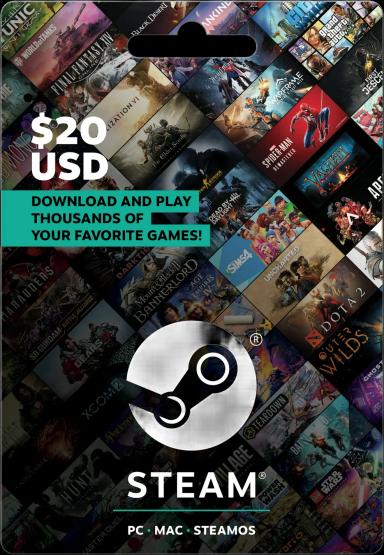 $20 Steam Gift Card