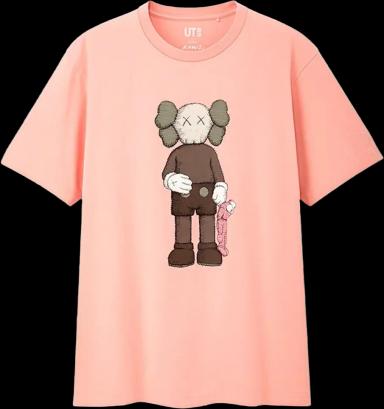 KAWS x Uniqlo Companion Tee Pink (US XS)