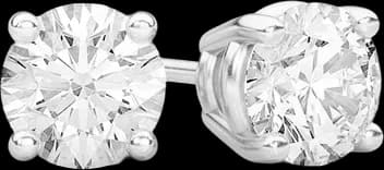 1.00CTW SOLITAIRE DIAMOND STUD EARRINGS 14K SOLID GOLD