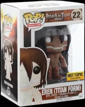 Funko Pop! Animation Attack on Titan Eren (Titan Form) Hot Topic Exclusive Figure #22