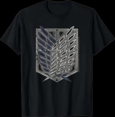 Attack on Titan Season 2 Distressed Scout Symbol T-shirt