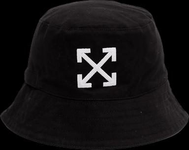 OFF-WHITE Arrows Bucket Widebrim Hat Black