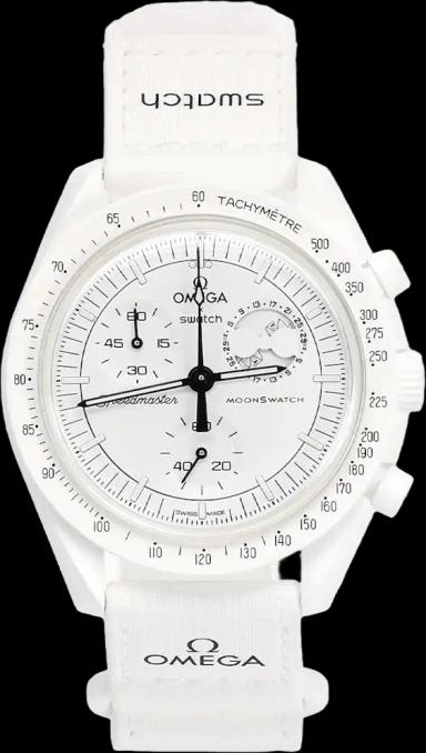 Swatch x Omega Bioceramic Moonswatch Mission To Moonphase Snoopy SO33W700