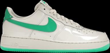 Nike Air Force 1 Low '07 Patent Platinum Tint Stadium Green (US 9)