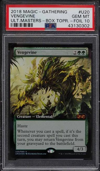 2018 Magic The Gathering MTG Ultimate Masters Box Topper Vengevine PSA 10 GEM