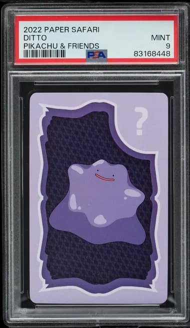 2022 Pokemon Paper Safari Pikachu & Friends Ditto PSA 9 MINT
