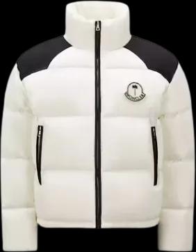 Moncler x Palm Angels Nevin Short Down Jacket Off White