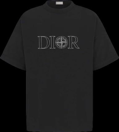 Dior x Stone Island Oversized Fit T-Shirt Black (XL)