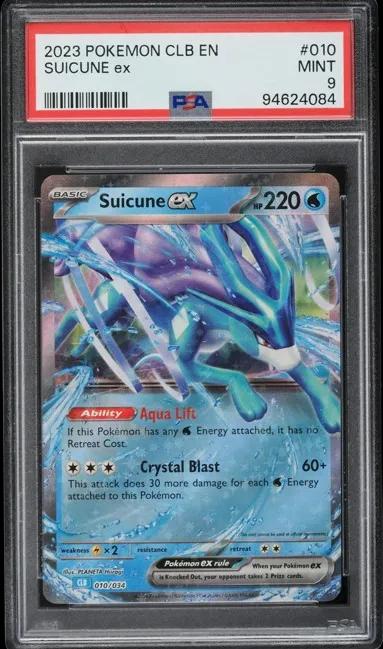 2023 Pokemon TCG Classic Collection Holo Suicune ex #10 PSA 9 MINT